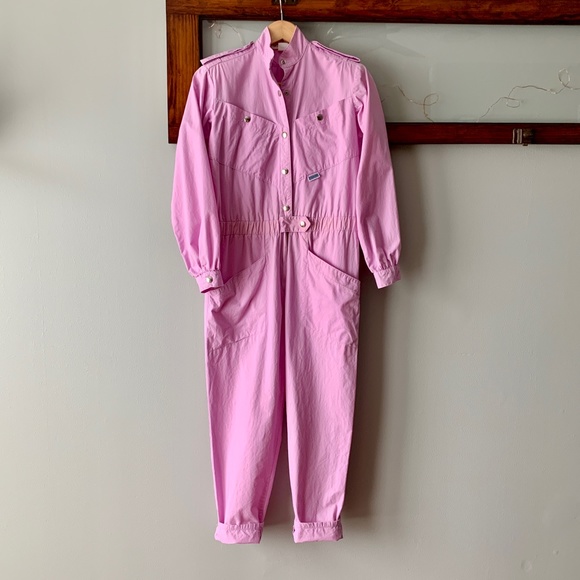 Jumpsuit Pastel Purple Vintage Coveralls for Junior Girls - Picture 3 of 17